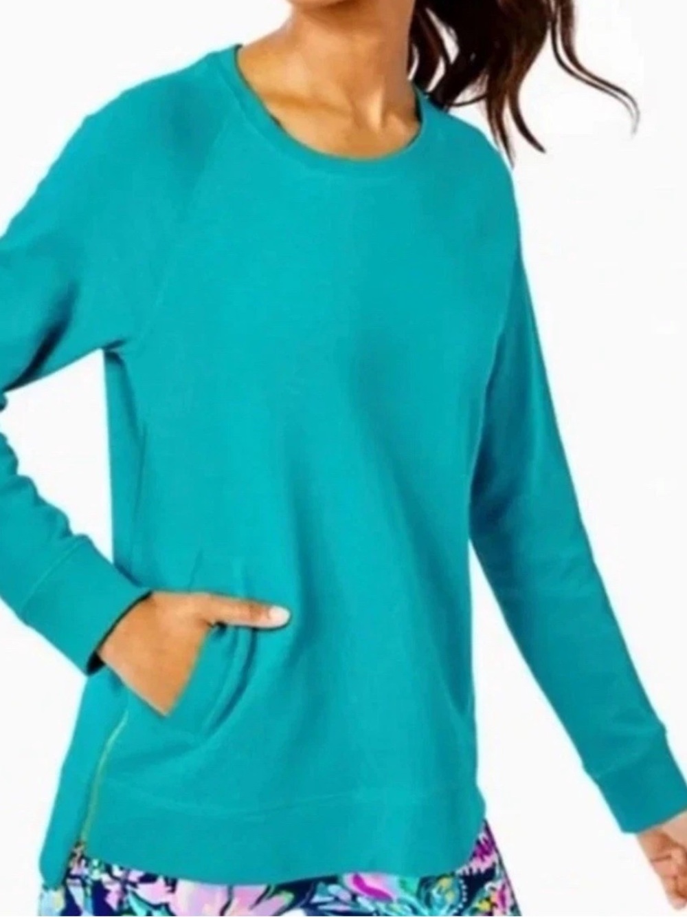 Lilly Pulitzer Luxletic Beach Comber Pullover with Seafoam Green Size XXL